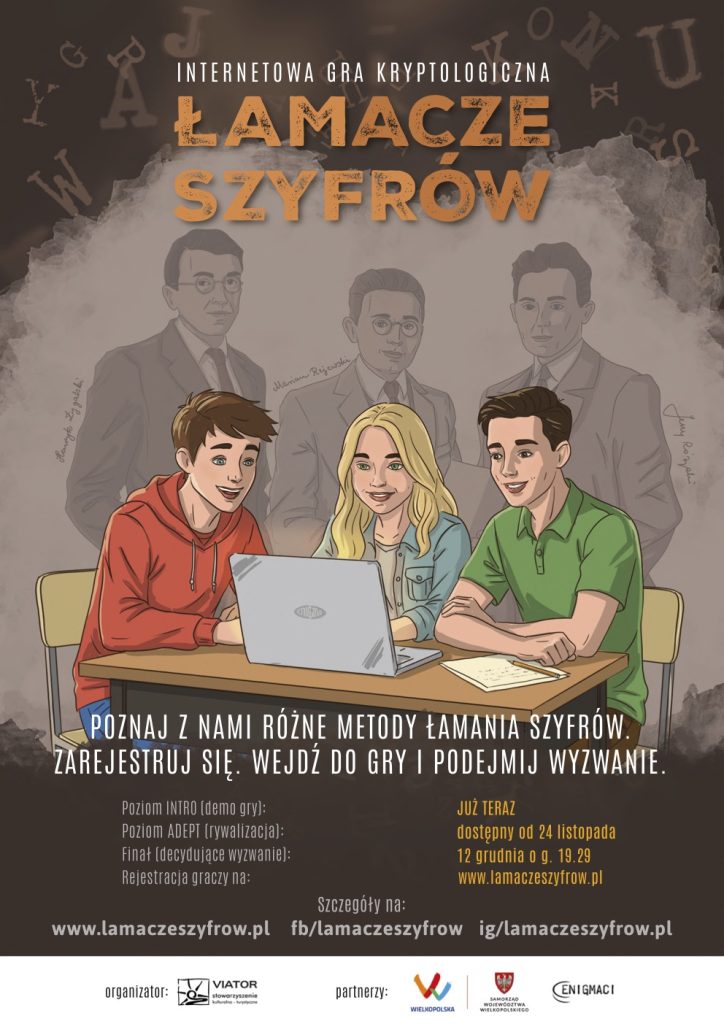 gra kryptologiczna - plakat